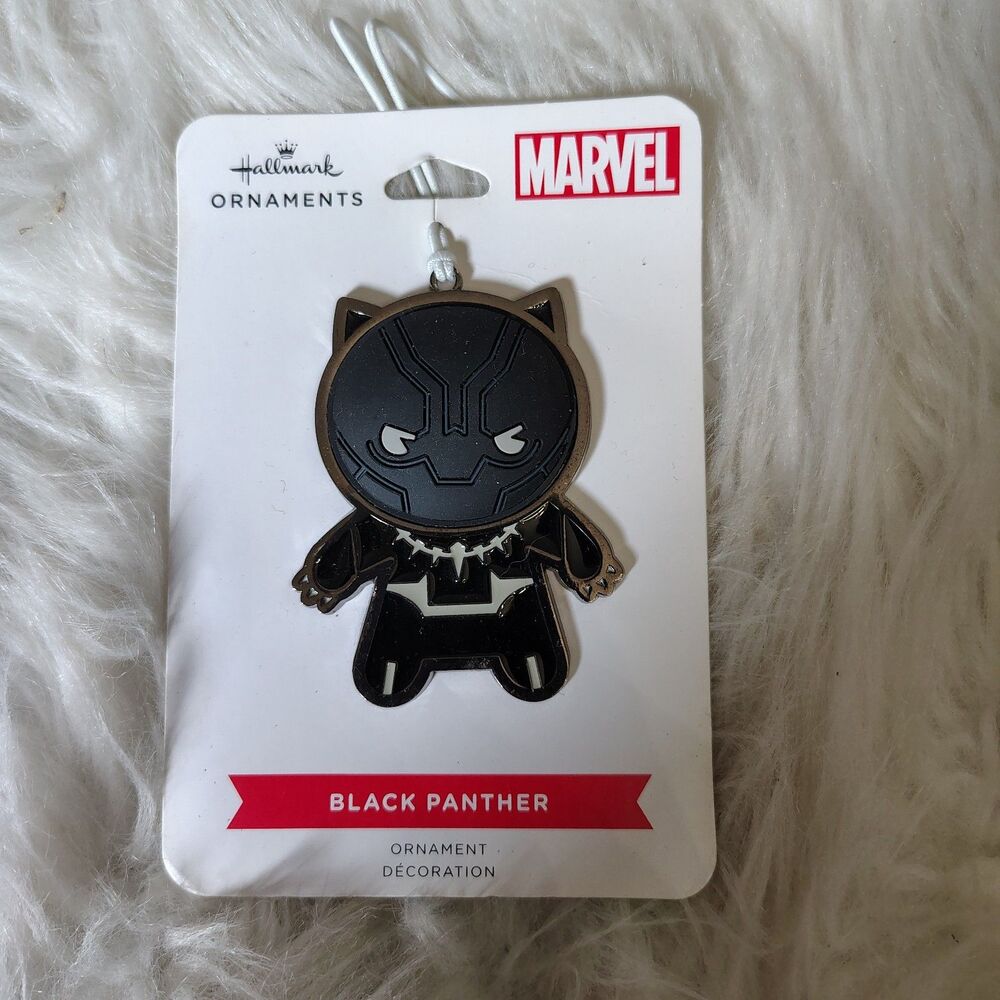 Hallmark Marvel Black Panther Metal Christmas Ornament New